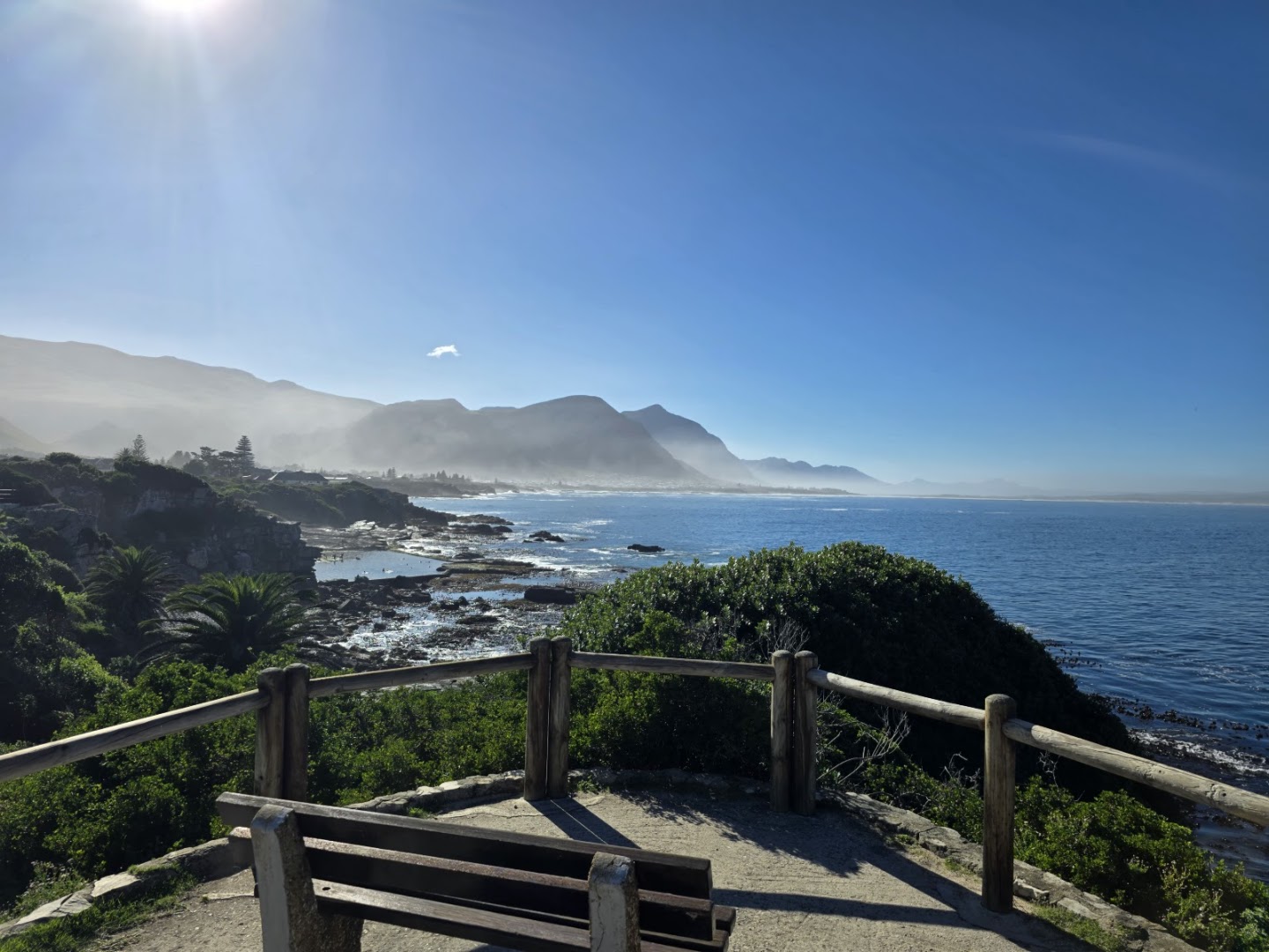Hermanus Old Harbour tidal pool in early morning light